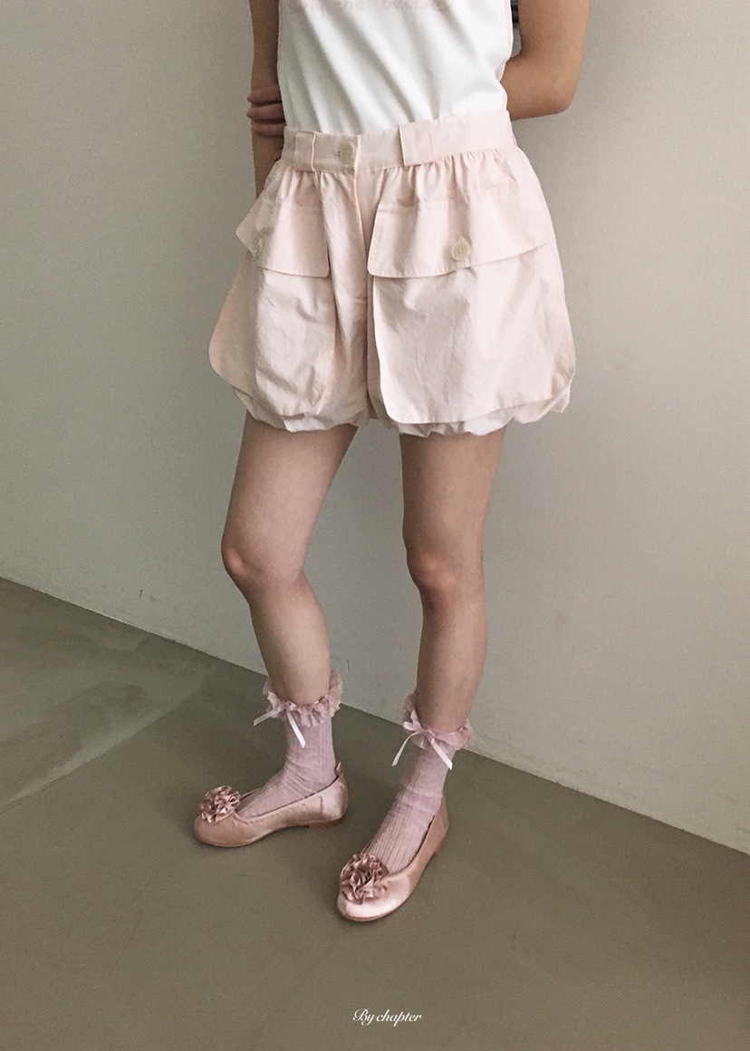 BY CHAPTER東大門實拍韓國女裝新款26夏季職業人氣短褲口袋BY Chapter短褲