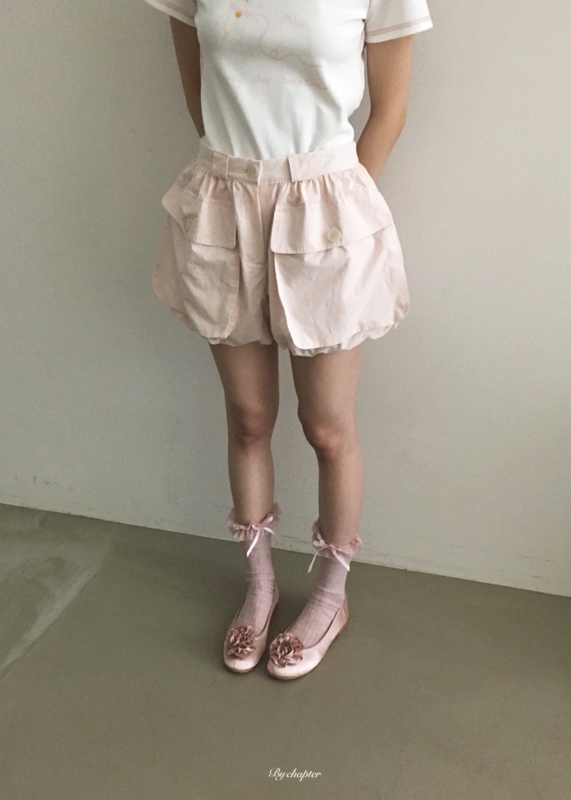 BY CHAPTER東大門實拍韓國女裝新款26夏季職業人氣短褲口袋BY Chapter短褲圖色1