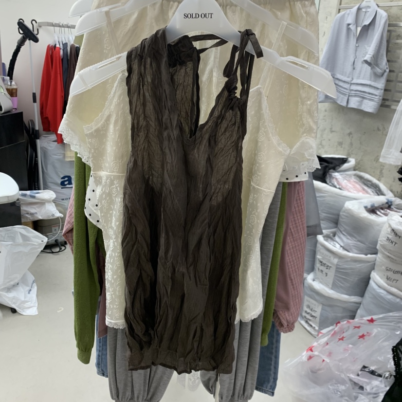 SOLD OUT韓國東大門代購女裝新品26春夏推薦時尚吊帶背心SOLD OUT吊帶/背心圖色3
