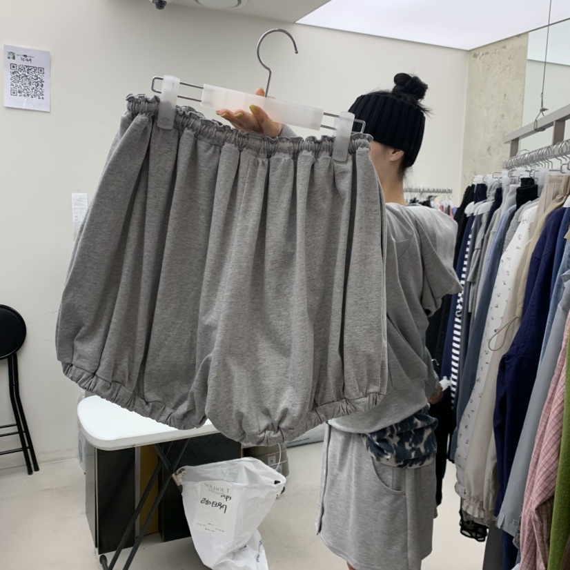 SOLD OUT韓國代購女裝新品職業熱賣26夏季休閑短褲棉質燈籠SOLD OUT短褲