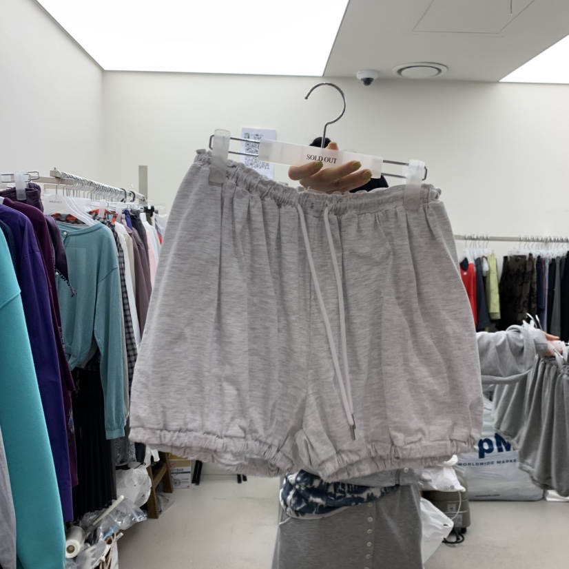 SOLD OUT韓國代購女裝新品職業熱賣26夏季休閑短褲棉質燈籠SOLD OUT短褲圖色3