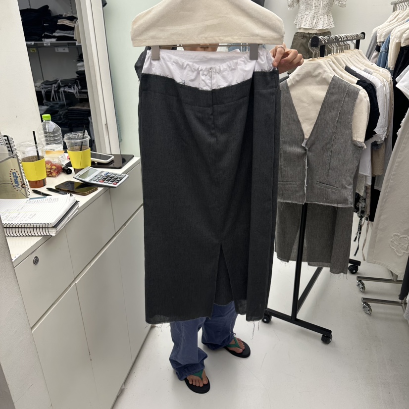 CHAV韓國代購女裝新品推薦人氣職業休閑26春夏時尚熱賣長裙CHAV長裙