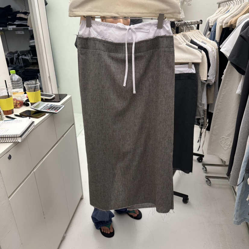 CHAV韓國代購女裝新品推薦人氣職業休閑26春夏時尚熱賣長裙CHAV長裙圖色1