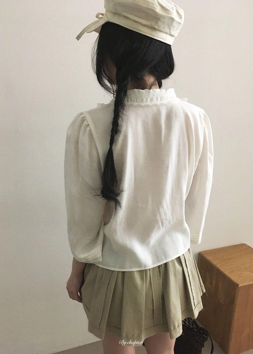BY CHAPTER韓國東大門直郵女士新款26春夏時尚襯衫蕾絲衫BY Chapter襯衫/蕾絲衫