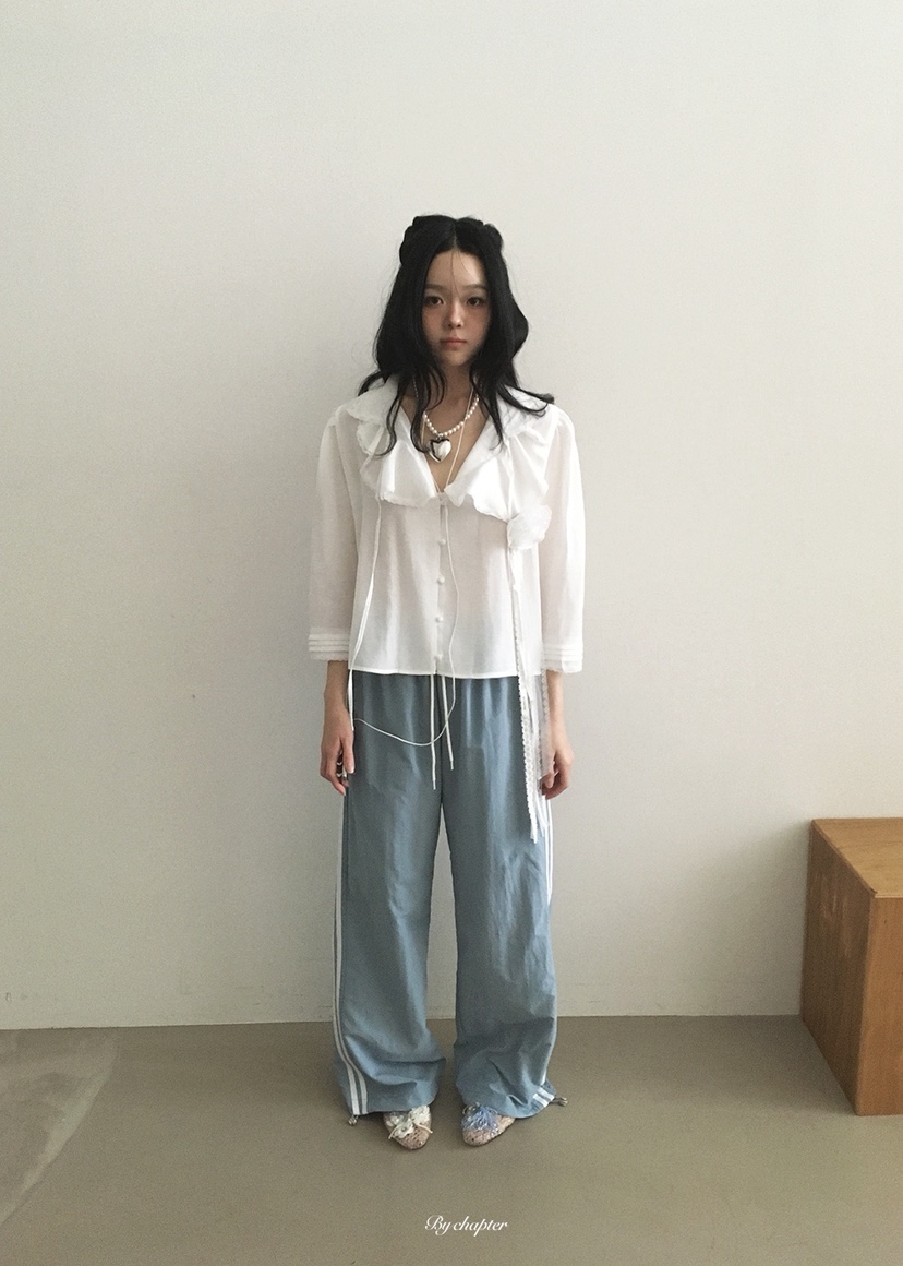 BY CHAPTER韓國東大門直郵女士新款26春夏時尚襯衫蕾絲衫BY Chapter襯衫/蕾絲衫