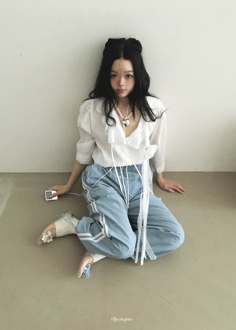 BY CHAPTER韓國東大門直郵女士新款26春夏時尚襯衫蕾絲衫BY Chapter襯衫/蕾絲衫