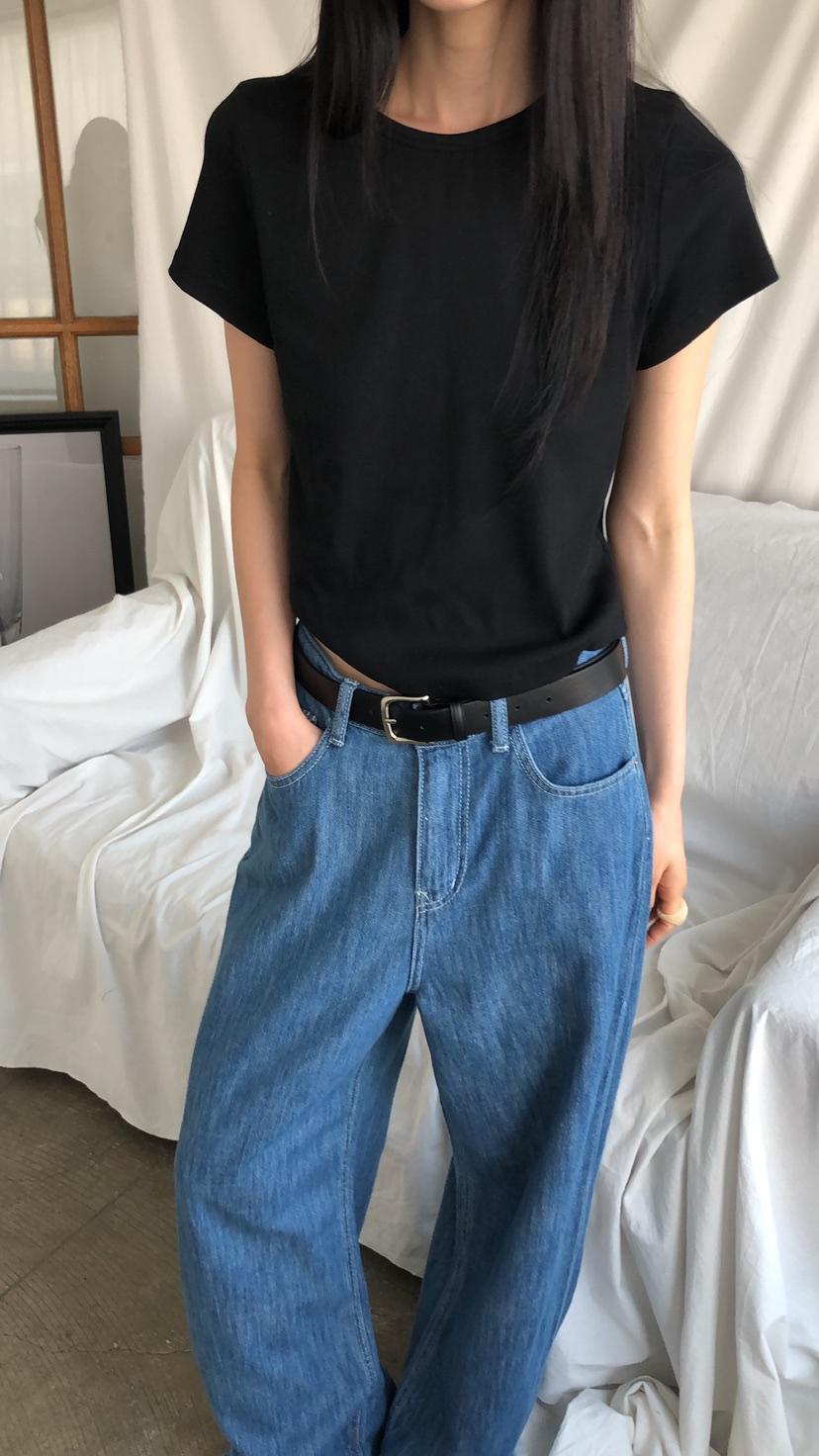 MOVENNE韓國東大門直郵女士新品職業人氣推薦熱賣26春夏牛仔褲MOVENNE牛仔褲