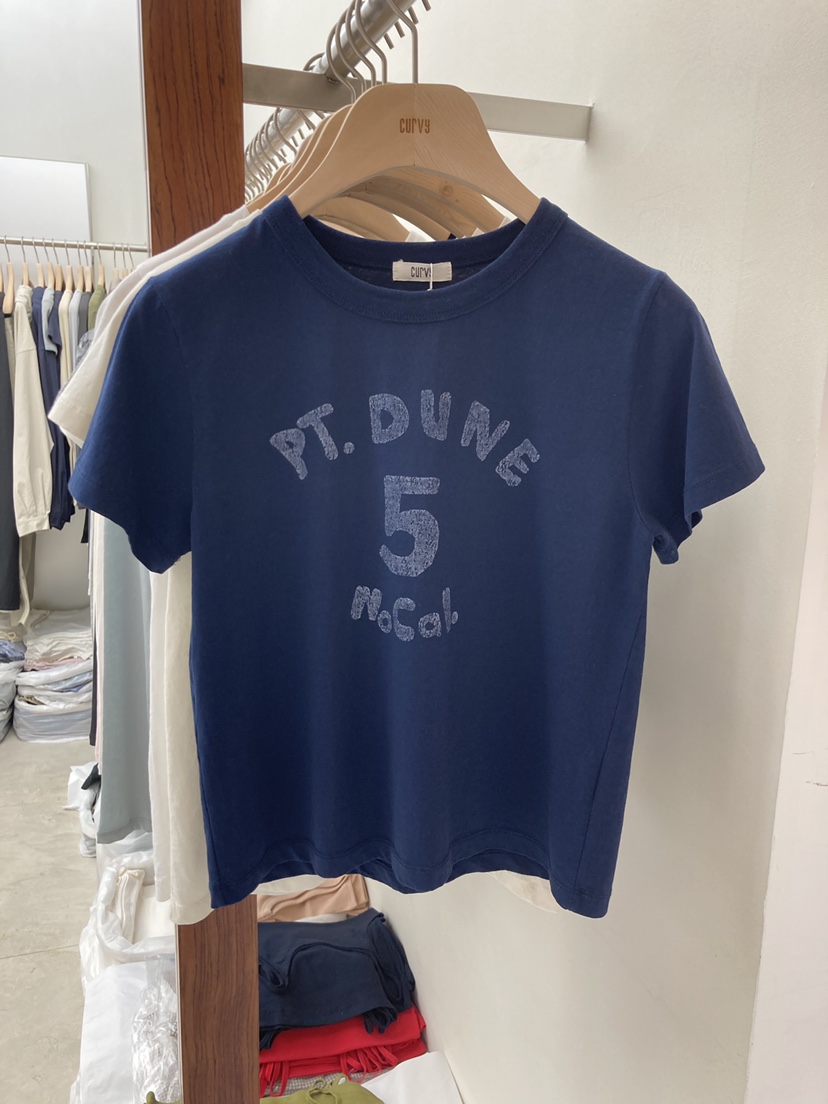 CURVY韓國東大門代購女裝新款26春夏休閑26夏季時尚職業T恤CURVYT恤圖色3