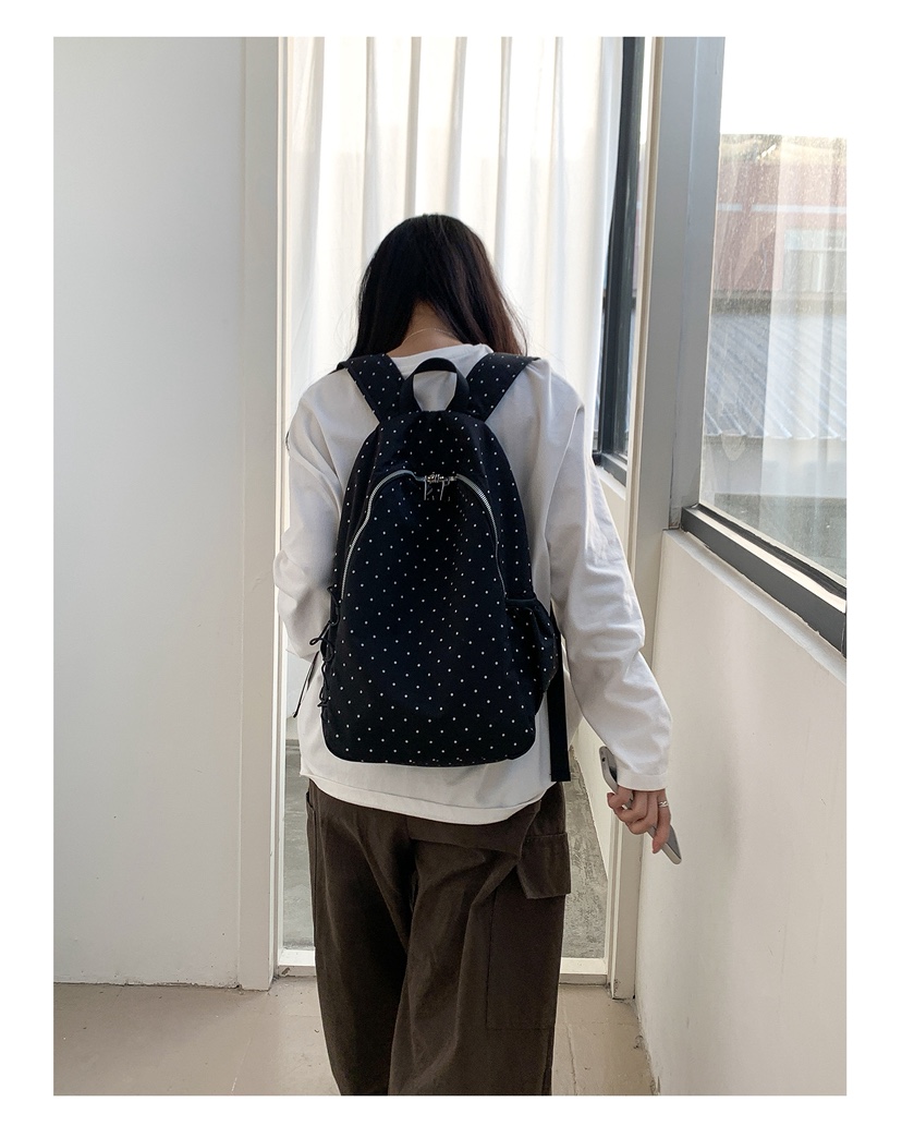 POSH BLUE韓國東大門直郵女裝新款休閑熱賣雙肩背包圓點POSH BLUE雙肩背包