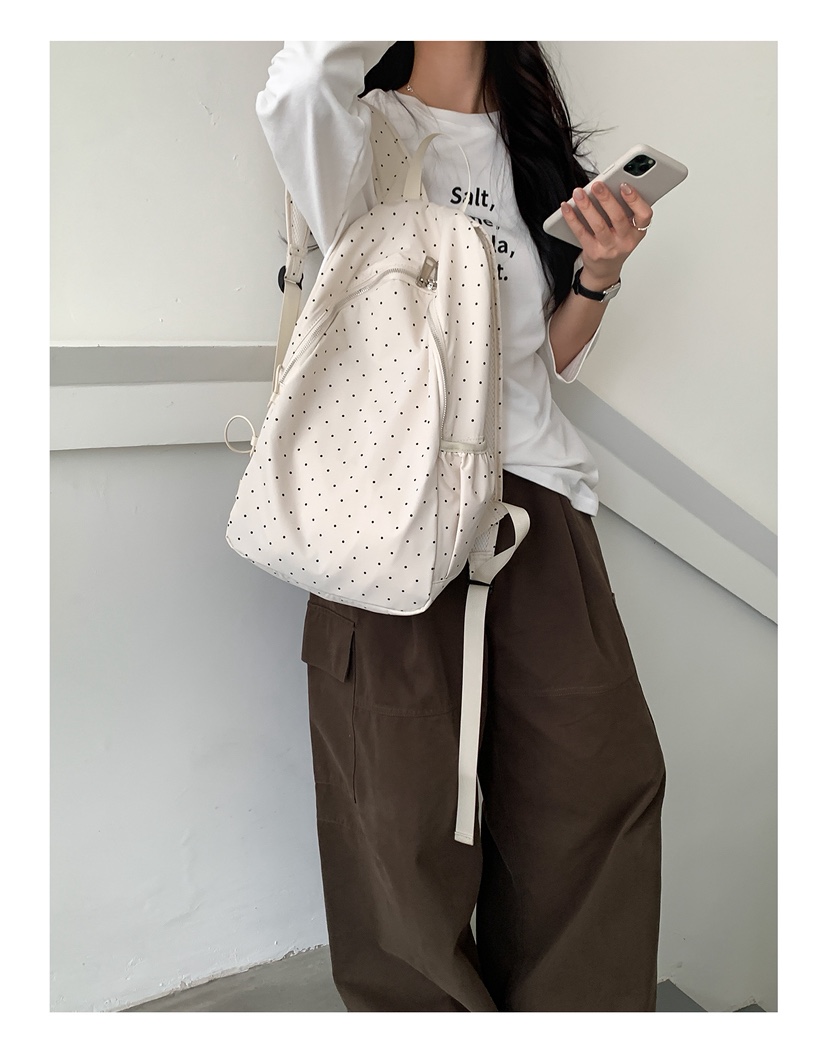 POSH BLUE韓國東大門直郵女裝新款休閑熱賣雙肩背包圓點POSH BLUE雙肩背包