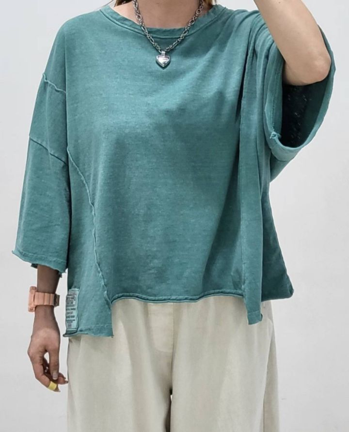 ZACCU韓國直郵女裝新款時尚推薦休閑人氣26夏季職業熱賣T恤ZACCUT恤