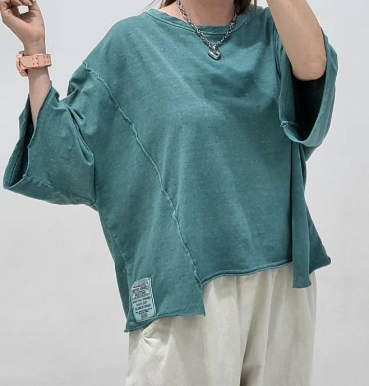 ZACCU韓國直郵女裝新款時尚推薦休閑人氣26夏季職業熱賣T恤ZACCUT恤