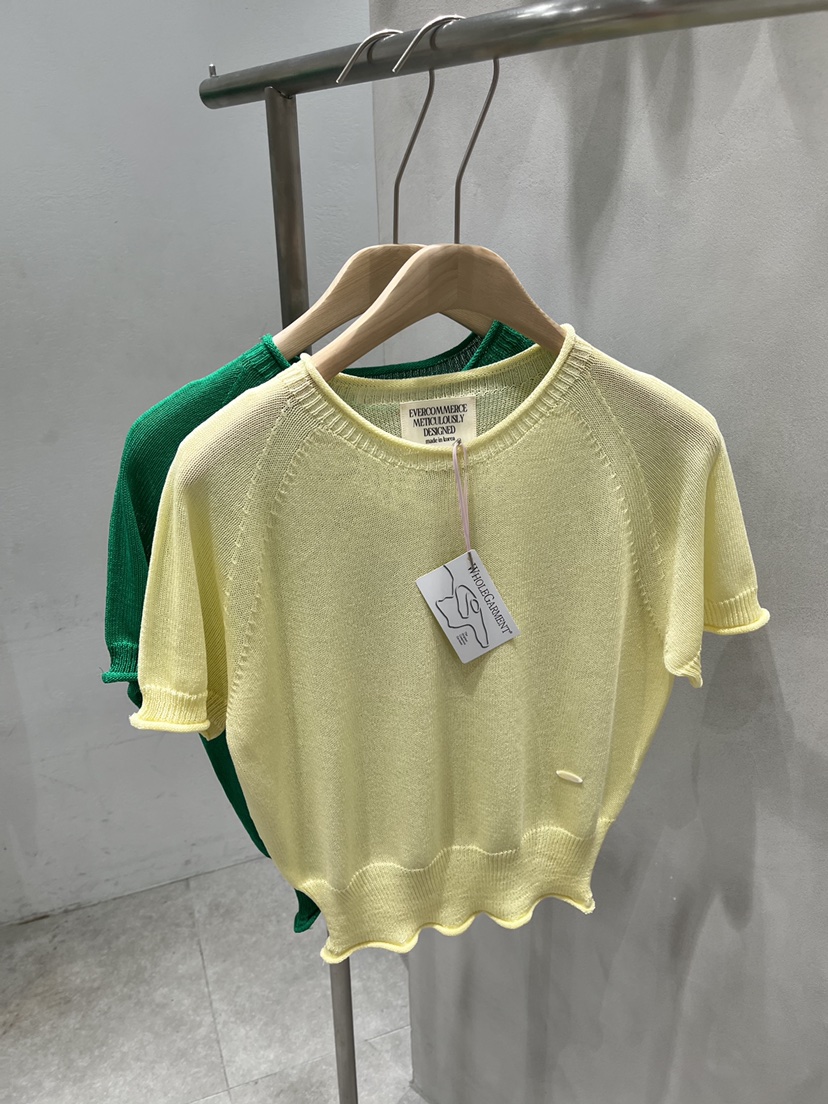 EVERCOMMERCE METICULOUSLY DESIGNED韓國直郵實拍女裝新品人氣針織衫亞麻EVERCOMMERCE METICULOUSLY DESIGNED針織衫