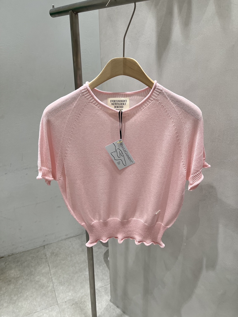 EVERCOMMERCE METICULOUSLY DESIGNED韓國直郵實拍女裝新品人氣針織衫亞麻EVERCOMMERCE METICULOUSLY DESIGNED針織衫