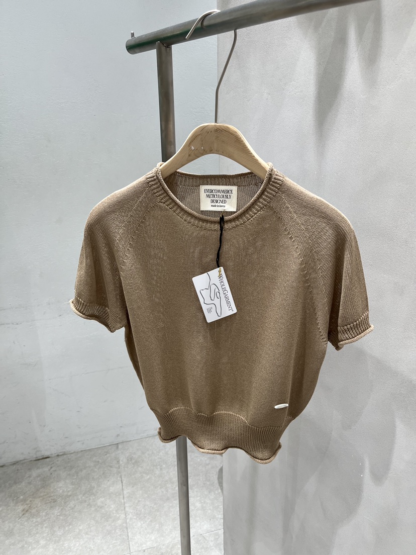 EVERCOMMERCE METICULOUSLY DESIGNED韓國直郵實拍女裝新品人氣針織衫亞麻EVERCOMMERCE METICULOUSLY DESIGNED針織衫