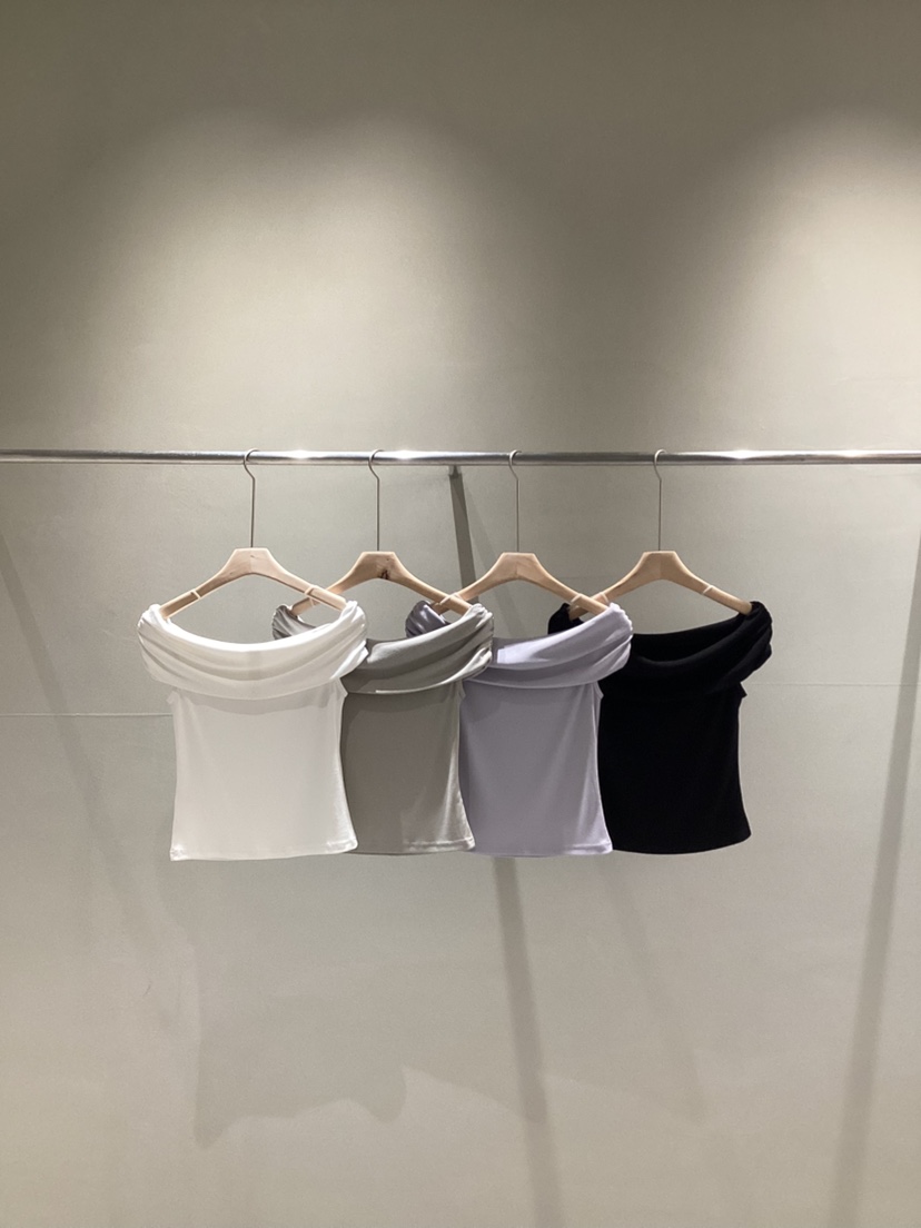 NEAR LEAP-P韓國代購女裝新品推薦熱賣職業26夏季T恤褶皺NEAR LEAP/The N:LT恤