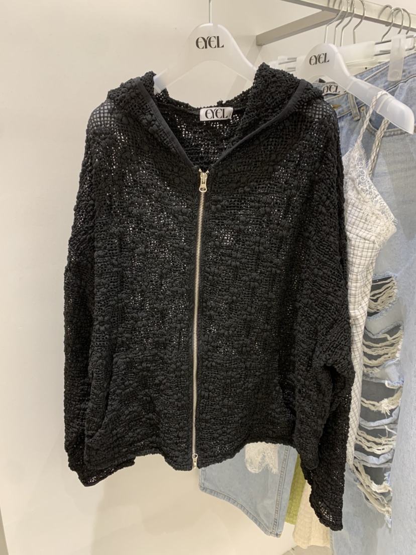 EYEL韓國直郵女裝新品推薦人氣26春夏熱賣夾克連帽衫花朵EYEL夾克圖色2