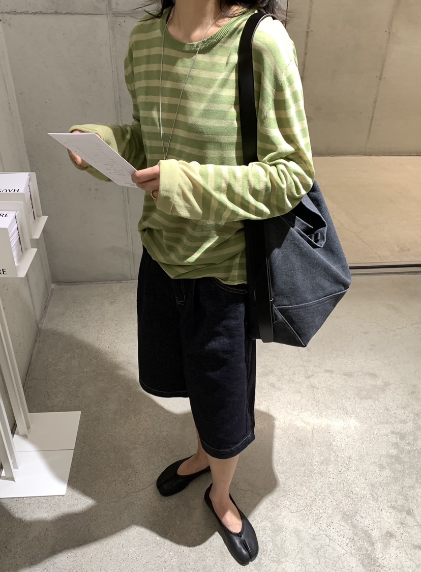 ROMANTICIZE韓國東大門直郵女裝新品推薦26春夏針織衫透明條紋ROMANTICIZE針織衫