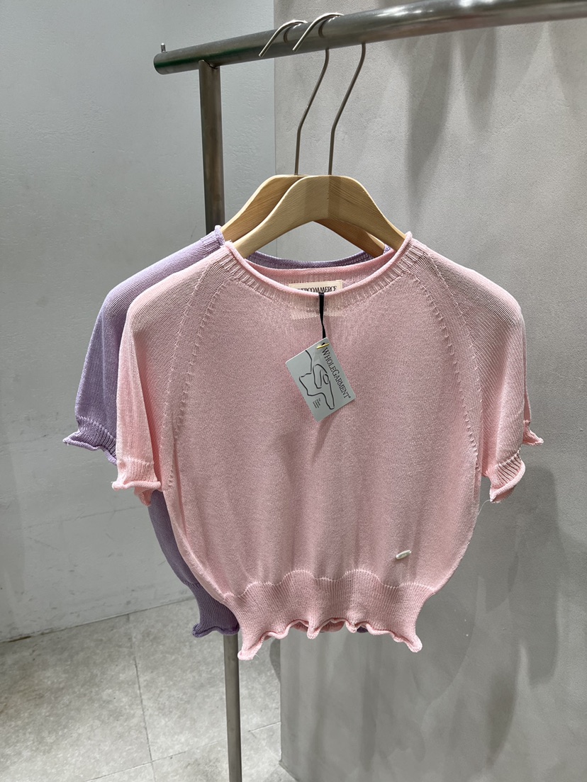 EVERCOMMERCE METICULOUSLY DESIGNED韓國直郵實拍女士新款人氣針織衫亞麻EVERCOMMERCE METICULOUSLY DESIGNED針織衫