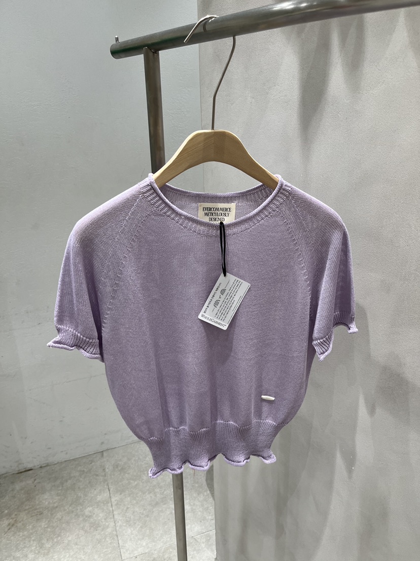 EVERCOMMERCE METICULOUSLY DESIGNED韓國直郵實拍女士新款人氣針織衫亞麻EVERCOMMERCE METICULOUSLY DESIGNED針織衫圖色2