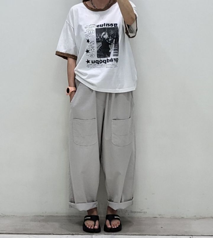 ZACCU韓國東大門直郵女裝新品職業休閑熱賣休閑褲兩個口袋ZACCU休閑褲