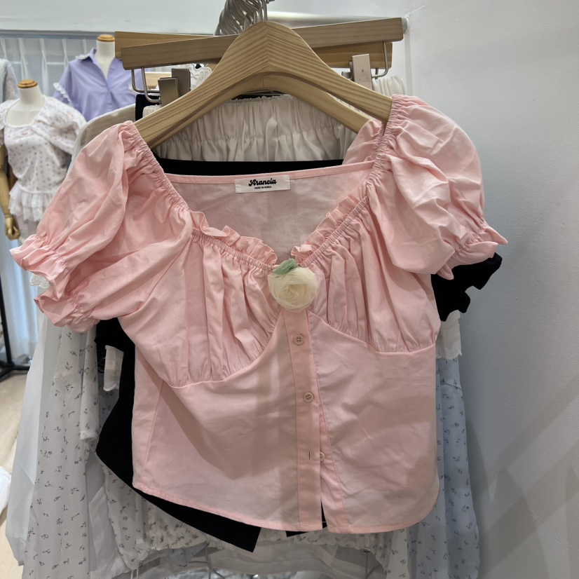 ARANCIA韓國直郵實拍女士新品熱賣推薦襯衫蕾絲衫包含配飾ARANCIA襯衫/蕾絲衫圖色2