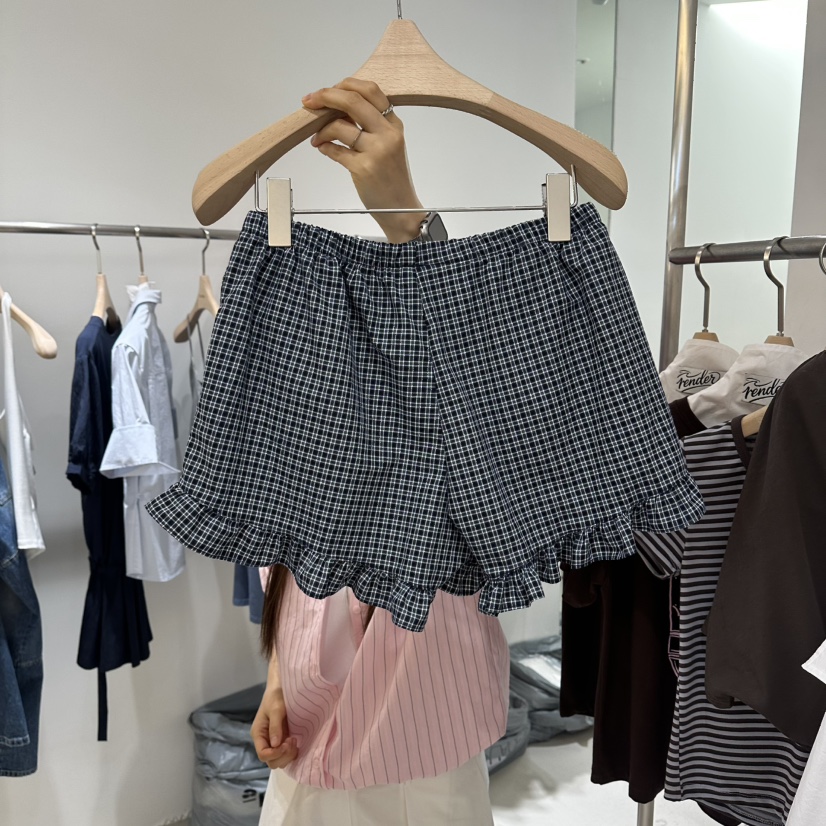 RENDER韓國直郵女士新品人氣熱賣26夏季短褲可愛的荷葉邊RENDER短褲