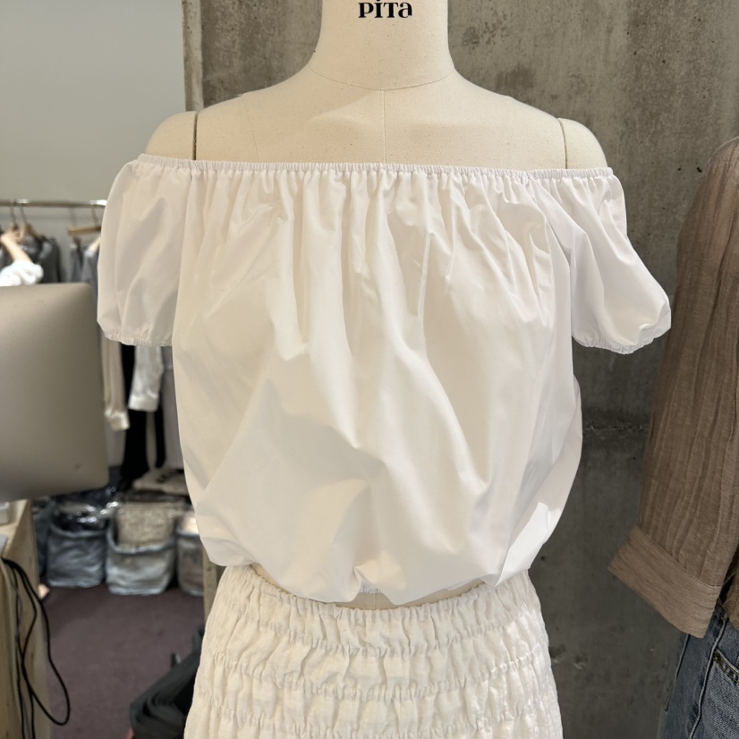 PITA/THEVERLIN韓國東大門代購女士新品休閑襯衫蕾絲衫泡泡袖PITA/THEVERLIN襯衫/蕾絲衫圖色1
