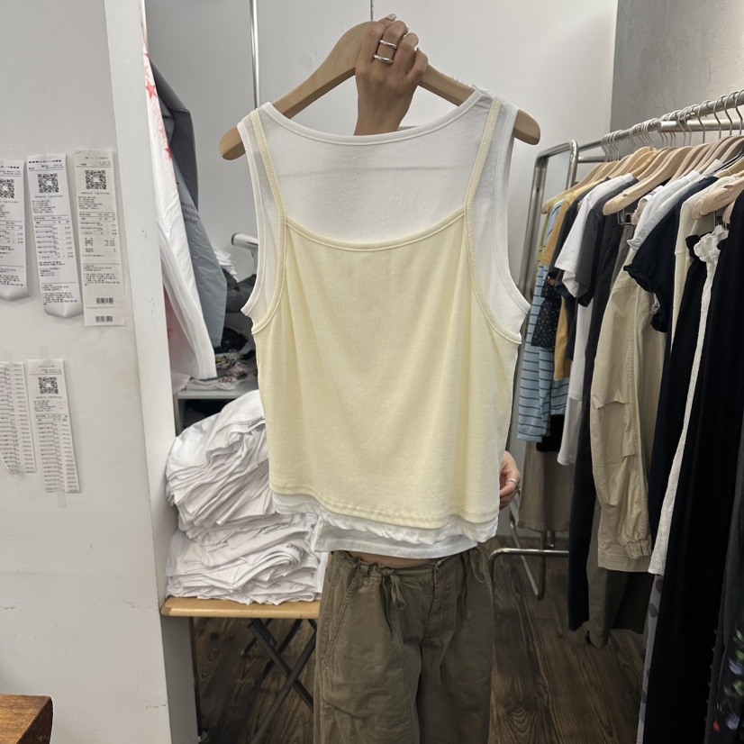 MOSAIC韓國直郵女裝新品熱賣休閑26夏季人氣時尚吊帶背心MOSAIC吊帶/背心