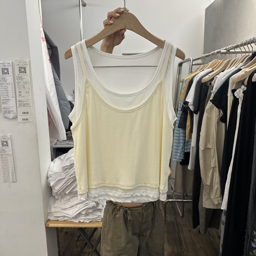 MOSAIC韓國直郵女裝新品熱賣休閑26夏季人氣時尚吊帶背心MOSAIC吊帶/背心圖色1