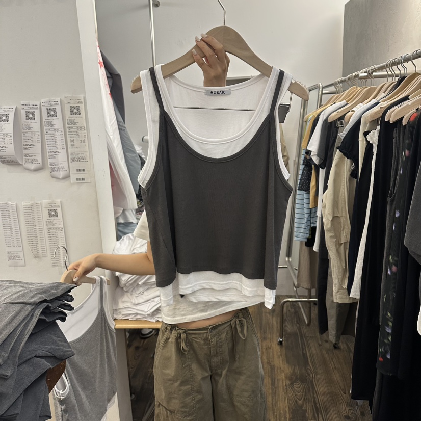 MOSAIC韓國直郵女裝新品熱賣休閑26夏季人氣時尚吊帶背心MOSAIC吊帶/背心圖色3