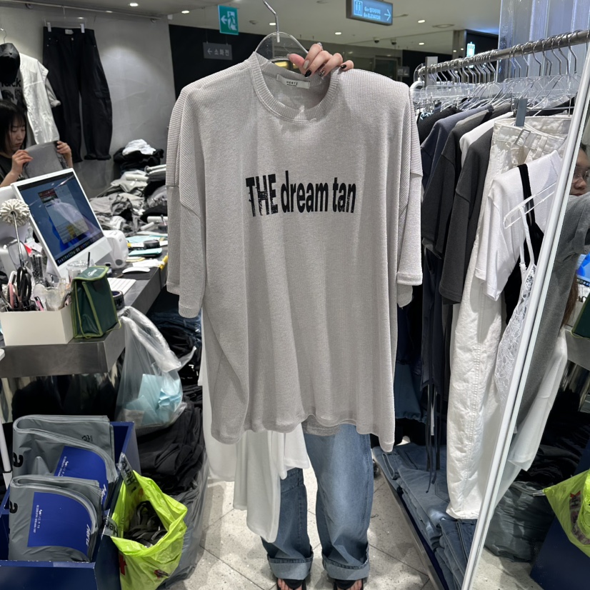 HERTZ-P韓國直郵女士新款推薦休閑熱賣26春夏人氣職業T恤HERTZ-PT恤圖色2
