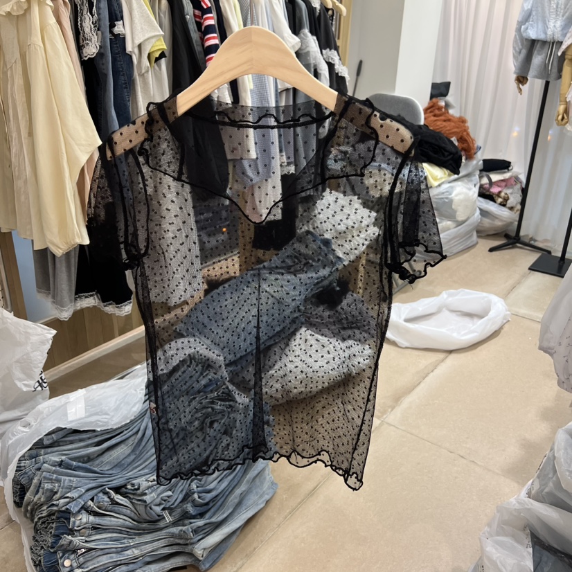 ARANCIA韓國直郵女裝新款時尚休閑推薦26春夏熱賣T恤網眼ARANCIAT恤圖色1
