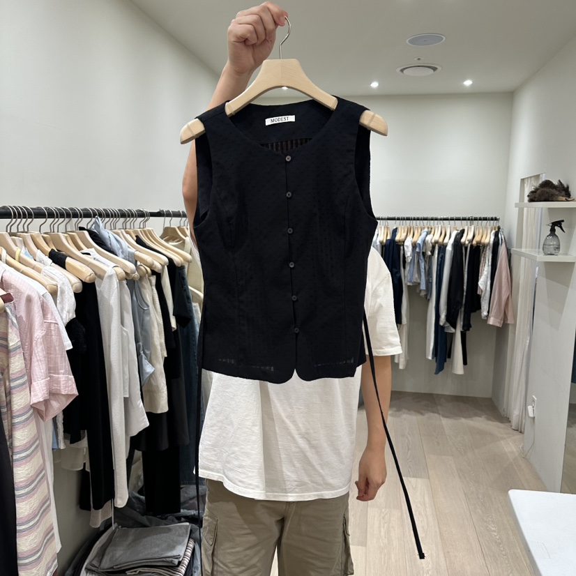 NOTTINGHAM/AVECNOUS/MODEST韓國代購女士新品26春夏馬甲NOTTINGHAM/AVECNOUS/MODEST馬甲圖色2