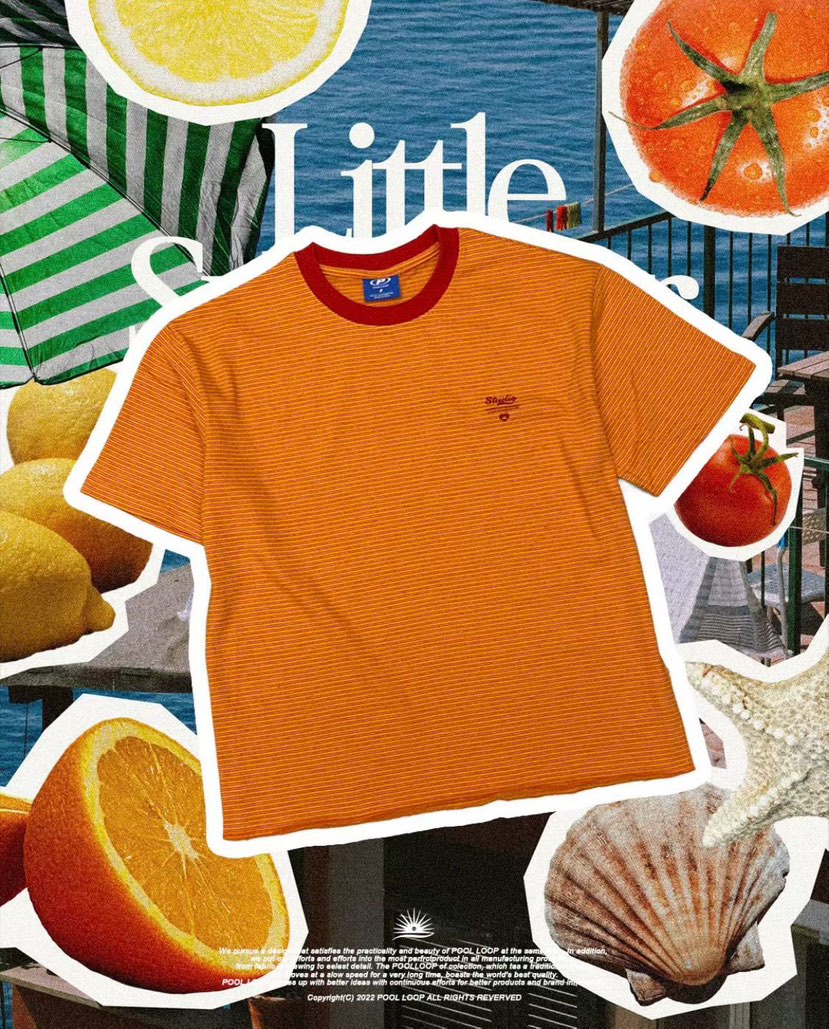 POOL LOOP韓國東大門代購女裝新品26夏季時尚T恤男女同款POOL LOOPT恤圖色2