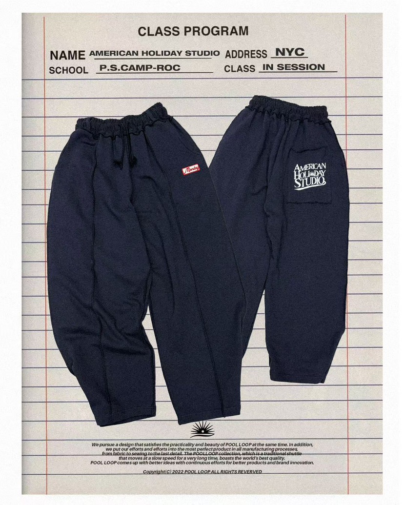 POOL LOOP韓國直郵實拍女士新品26春夏職業休閑褲男女同款POOL LOOP休閑褲