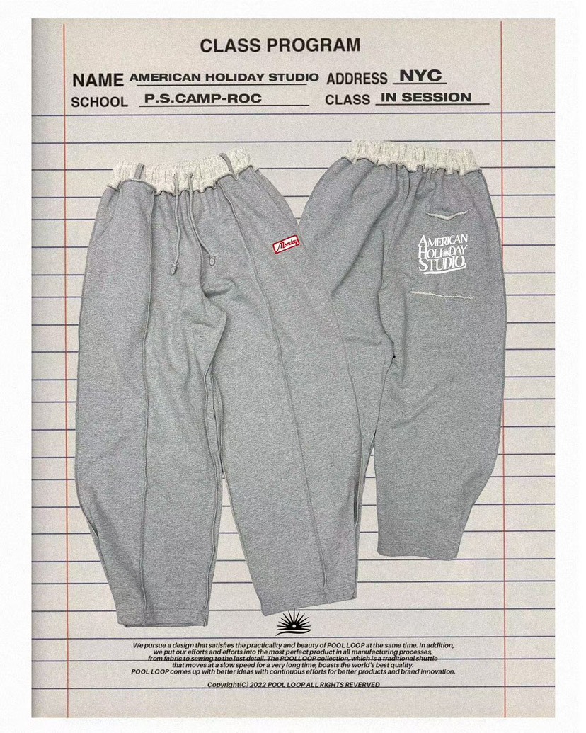POOL LOOP韓國直郵實拍女士新品26春夏職業休閑褲男女同款POOL LOOP休閑褲