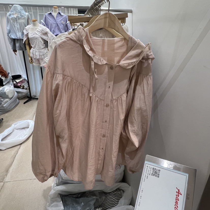 ARANCIA東大門實拍韓國女裝新品時尚職業襯衫蕾絲衫連帽衫ARANCIA襯衫/蕾絲衫圖色2