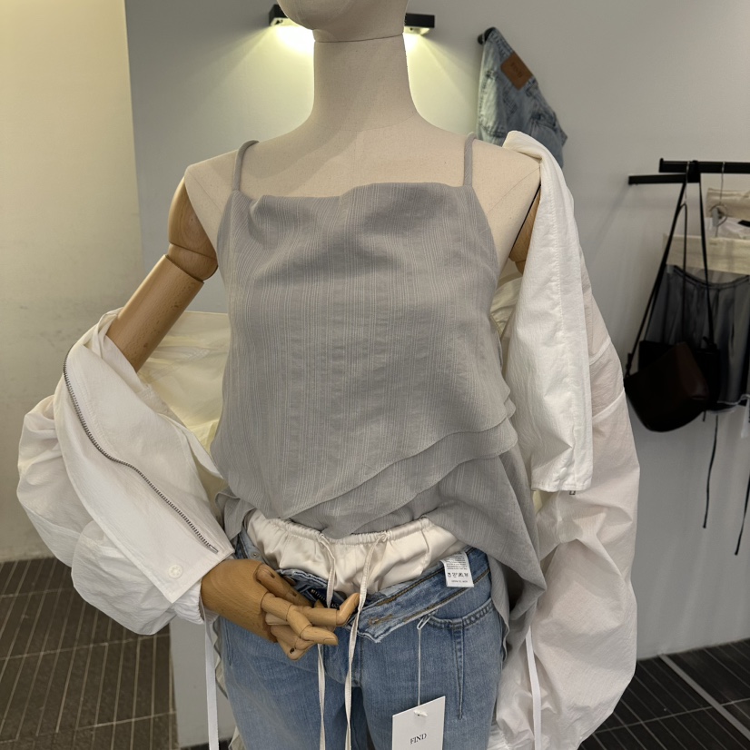 FIND-P韓國東大門代購女裝新款26春夏推薦職業休閑吊帶背心FIND-P吊帶/背心圖色2