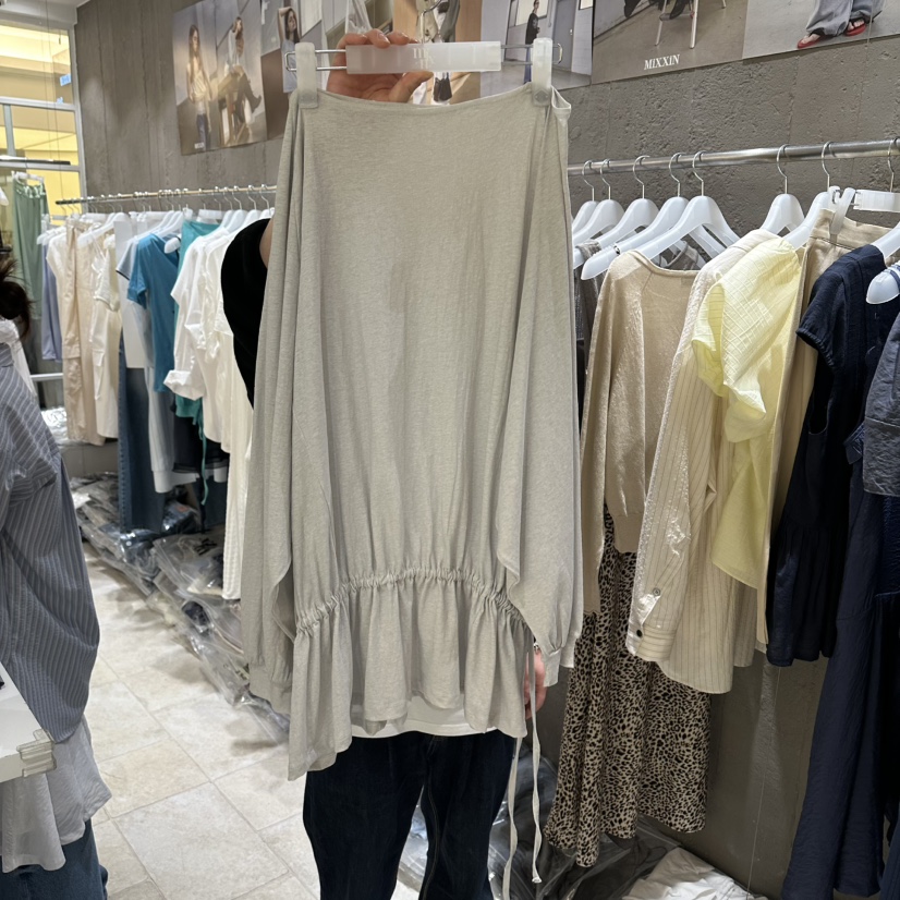MIXXIN韓國東大門代購女裝新款26春夏長袖T恤不含圍巾透明MIXXIN長袖T恤圖色2
