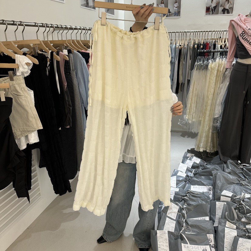 BAGUETTE-P韓國直郵實拍女士新品休閑熱賣26夏季時尚休閑褲BAGUETTE-P休閑褲圖色2