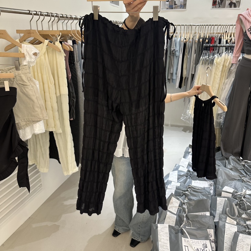 BAGUETTE-P韓國直郵實拍女士新品休閑熱賣26夏季時尚休閑褲BAGUETTE-P休閑褲圖色3