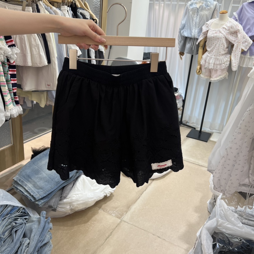 ARANCIA韓國代購女士新品人氣推薦時尚26夏季休閑短褲刺繡ARANCIA短褲圖色2