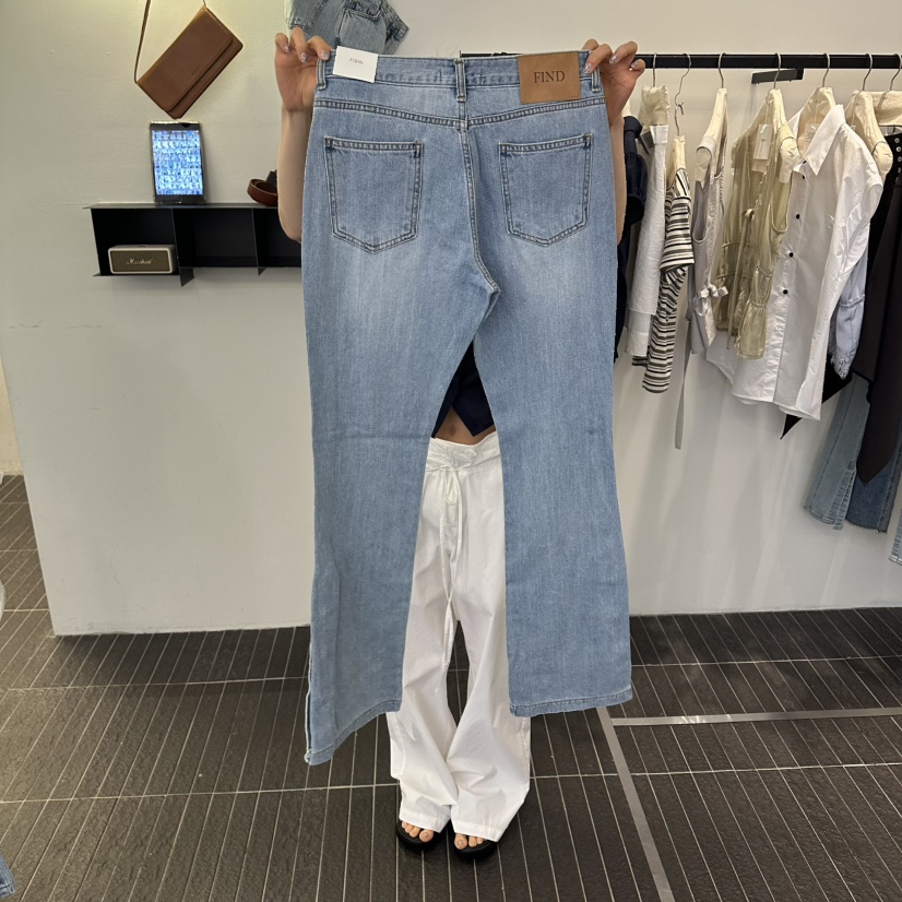 FIND-P韓國直郵實拍女士新款職業26夏季26春夏熱賣牛仔褲FIND-P牛仔褲
