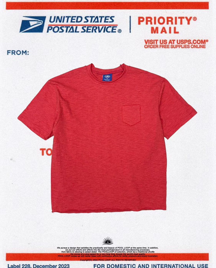 POOL LOOP韓國代購女士新品26春夏熱賣推薦職業T恤男女同款POOL LOOPT恤圖色2
