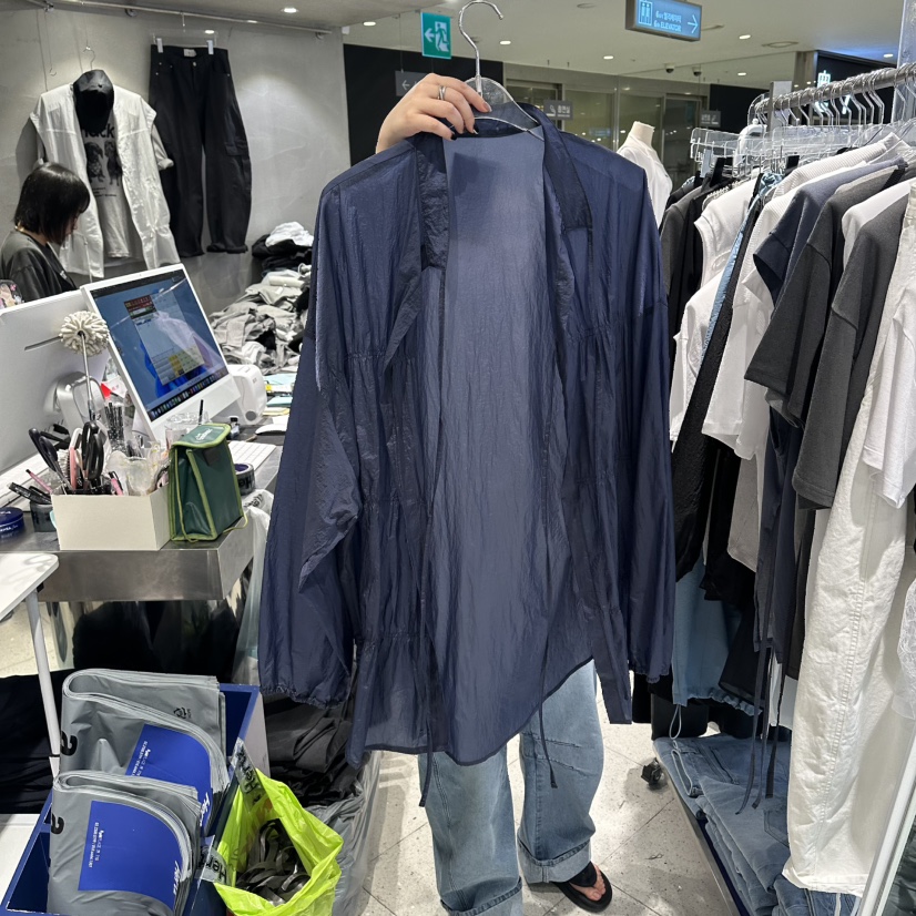 HERTZ-P韓國代購女裝新品時尚人氣職業26夏季襯衫蕾絲衫褶皺HERTZ-P襯衫/蕾絲衫圖色3
