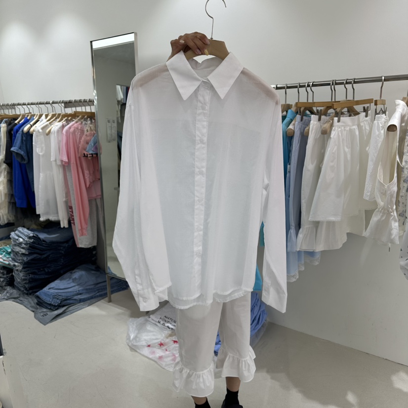 REPELLER韓國直郵女士新款26春夏人氣熱賣職業襯衫蕾絲衫REPELLER襯衫/蕾絲衫圖色1