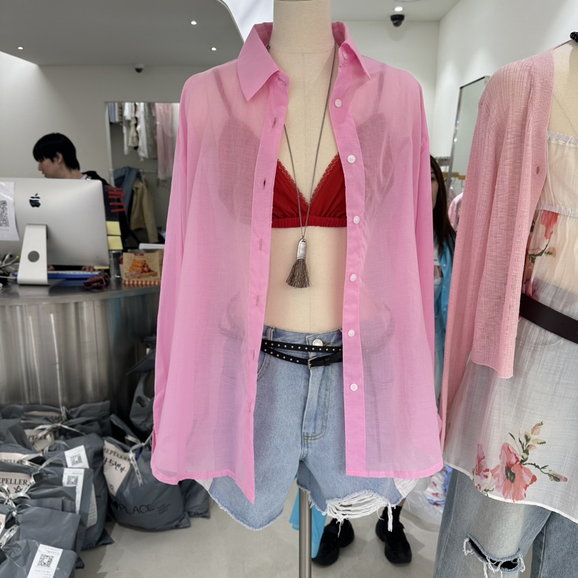 REPELLER韓國直郵女士新款26春夏人氣熱賣職業襯衫蕾絲衫REPELLER襯衫/蕾絲衫圖色3