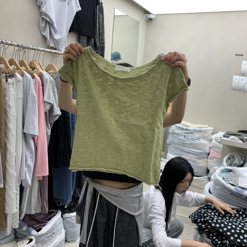BREEZE韓國東大門直郵女士新品休閑26春夏時尚熱賣職業T恤BREEZET恤圖色2