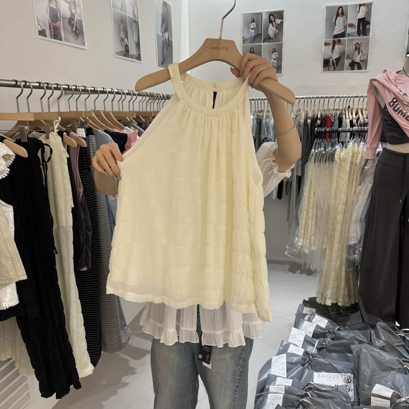 BAGUETTE-P韓國直郵女裝新款26春夏時尚休閑人氣吊帶背心BAGUETTE-P吊帶/背心圖色2